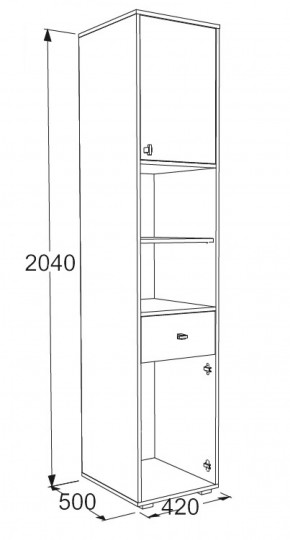 Набор детской мебели Омега-18 (модульная) в Ивделе - ivdel.mebel-e96.ru