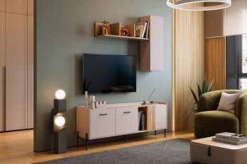 Стенка Доминика модульная  (Мебельсон) в Ивделе - ivdel.mebel-e96.ru