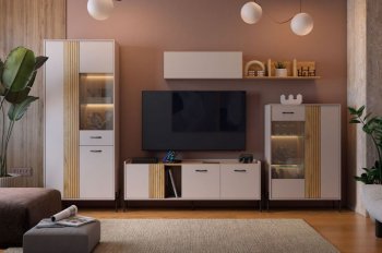 Стенка Доминика модульная  (Мебельсон) в Ивделе - ivdel.mebel-e96.ru