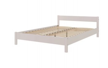Кровать из массива Эби Льняной (БМ) в Ивделе - ivdel.mebel-e96.ru