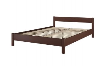 Кровать из массива Эби Орех (БМ) в Ивделе - ivdel.mebel-e96.ru