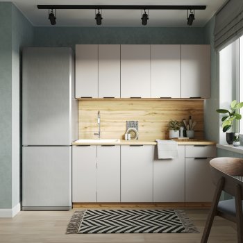 КУхонный гарнитур Эстетик 1800 мм порт-ройал (Сурская) в Ивделе - ivdel.mebel-e96.ru