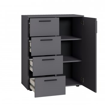 Комод Эйр 16.241 графит (Моби) в Ивделе - ivdel.mebel-e96.ru