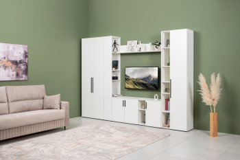 Шкаф-пенал 400 мм Эйр 16.324.01 белый (Моби) в Ивделе - ivdel.mebel-e96.ru