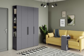 Стенка Эйр модульная, графит (Моби) в Ивделе - ivdel.mebel-e96.ru