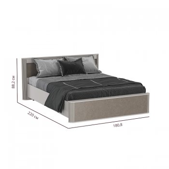 Кровать двуспальная Фантазия 34.25 - 02 кашемир (Олмеко) в Ивделе - ivdel.mebel-e96.ru