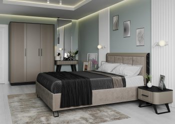 Спальный гарнитур Фиделия, модульный (Олмеко) в Ивделе - ivdel.mebel-e96.ru