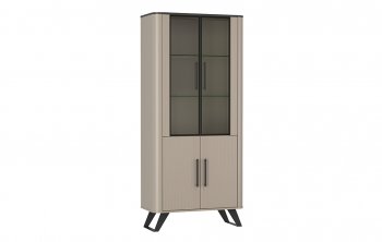 Шкаф витрина 76.01 Фиделия (Олмеко) в Ивделе - ivdel.mebel-e96.ru