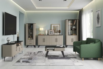 Стенка Фиделия, модульная (Олмеко) в Ивделе - ivdel.mebel-e96.ru