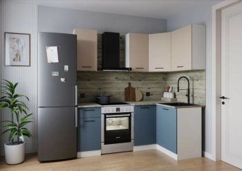 Кухонный гарнитур угловой Фьюжн 2000*1200 мм (Sanvut) в Ивделе - ivdel.mebel-e96.ru