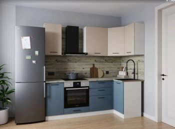 Угловой кухонный гарнитур Фьюжн 2200*1000 мм (Sanvut) в Ивделе - ivdel.mebel-e96.ru