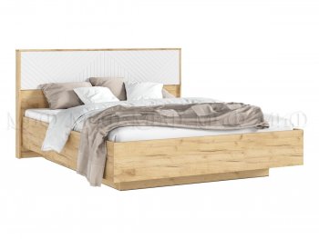 Кровать парящая с ПМ Флэш белый/дуб крафт (Миф) в Ивделе - ivdel.mebel-e96.ru | фото