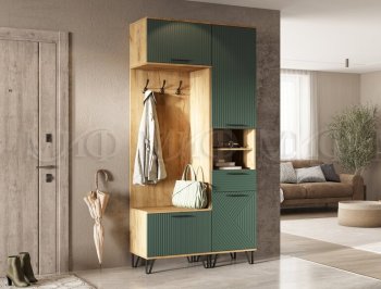 Прихожая Флэш комп.1, крафт/графит (Миф) в Ивделе - ivdel.mebel-e96.ru