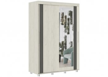 Шкаф-купе 1500 мм Форест крафт белый (Стиль) в Ивделе - ivdel.mebel-e96.ru