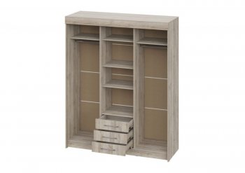 Шкаф-купе 1700 мм Фортуна (Дуб крафт серый) (ИЦ) в Ивделе - ivdel.mebel-e96.ru