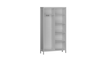Шкаф для одежды 2-х дв. с комб. дверями Фрея (СБК) в Ивделе - ivdel.mebel-e96.ru