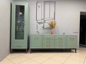 Стенка Гориция Зеленый самшит (БМ) в Ивделе - ivdel.mebel-e96.ru