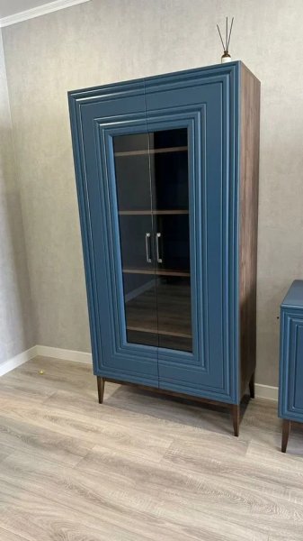 Стенка Гориция Зеленый сапфировый (БМ) в Ивделе - ivdel.mebel-e96.ru