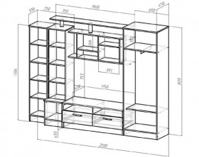 Стенка Оскар (Лин) в Ивделе - ivdel.mebel-e96.ru