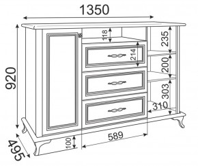 Стенка Скарлетт (Риннер) в Ивделе - ivdel.mebel-e96.ru