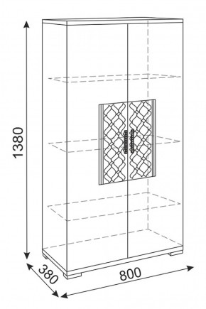 Стенка Тиффани (М 05-05-09-11-12-13-14) (Риннер) в Ивделе - ivdel.mebel-e96.ru