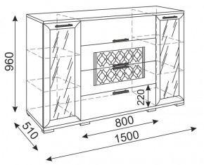 Стенка Тиффани (М 05-05-09-11-12-13-14) (Риннер) в Ивделе - ivdel.mebel-e96.ru