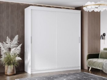 Шкаф-купе 2000 мм Гранд-1 ЛДСП, белый гладкий (Эра) в Ивделе - ivdel.mebel-e96.ru