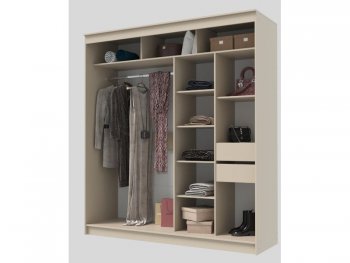 Шкаф-купе 2000 мм Гранд-1 ЛДСП, сатин (Эра) в Ивделе - ivdel.mebel-e96.ru