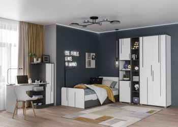 Кровать 900 мм Грей (МЛК) в Ивделе - ivdel.mebel-e96.ru