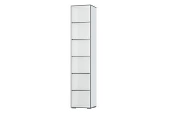 Шкаф 1 дв. Грей (УНИ) (МЛК) в Ивделе - ivdel.mebel-e96.ru