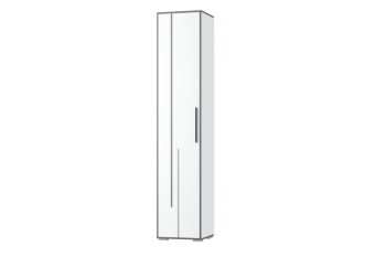 Шкаф 1 дв. Грей (УНИ) (МЛК) в Ивделе - ivdel.mebel-e96.ru