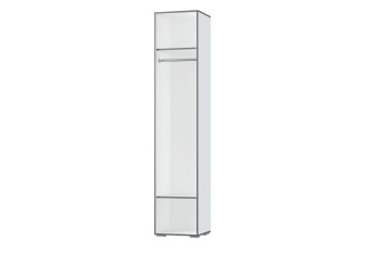 Шкаф 1 дв. Грей (УНИ) (МЛК) в Ивделе - ivdel.mebel-e96.ru