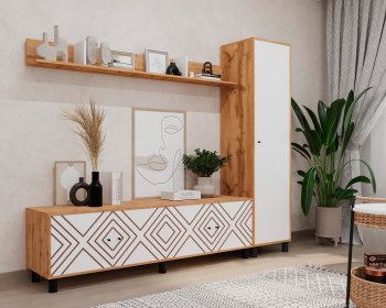 Стенка HYGGE комп.1 ромбы (Мама) в Ивделе - ivdel.mebel-e96.ru