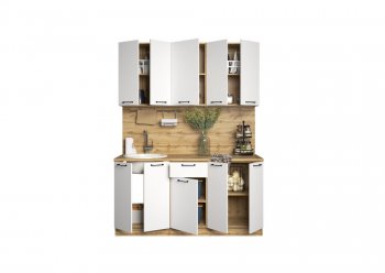 КУхонный гарнитур Хелмер 1600 мм (Сурская) в Ивделе - ivdel.mebel-e96.ru