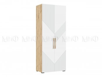 Шкаф распашной 900 мм Ирис с антресолью, крафт/белый (Миф) в Ивделе - ivdel.mebel-e96.ru
