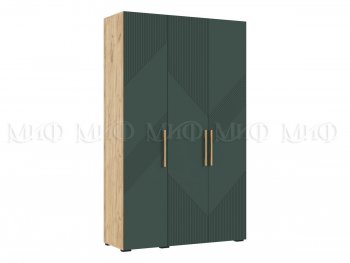 Шкаф 1350 мм Ирис с антресолью, крафт/грин (Миф) в Ивделе - ivdel.mebel-e96.ru