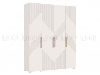 Шкаф 1800 мм Ирис с антресолью кашемир (Миф) в Ивделе - ivdel.mebel-e96.ru