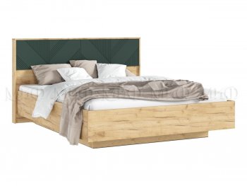 Кровать парящая с ПМ Ирис грин/дуб крафт (Миф) в Ивделе - ivdel.mebel-e96.ru