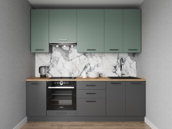 Кухонный гарнитур Изумруд 2400 мм Sanvut в Ивделе - ivdel.mebel-e96.ru