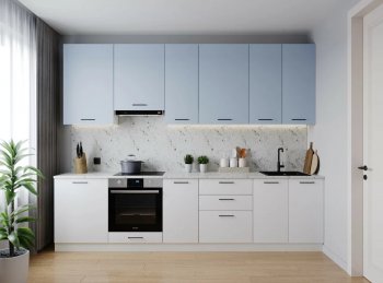 Кухонный гарнитур высокий Капри 3000 мм ЛДСП/МДФ (Санвут) в Ивделе - ivdel.mebel-e96.ru