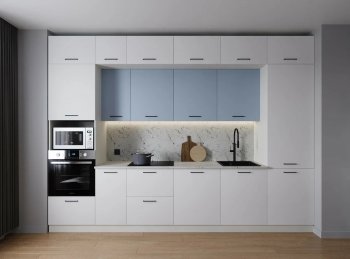 Кухонный гарнитур Капри 3400 мм ЛДСП/МДФ (Санвут) в Ивделе - ivdel.mebel-e96.ru