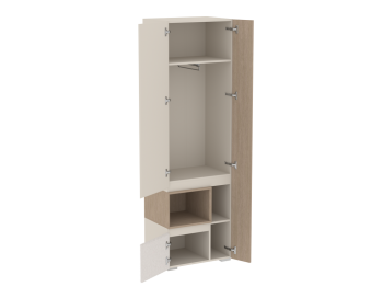 Шкаф для одежды узкий Каспер  (СБК) в Ивделе - ivdel.mebel-e96.ru