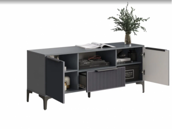 Тумба ТВ на 1350 Кимберли графит (Handis) в Ивделе - ivdel.mebel-e96.ru