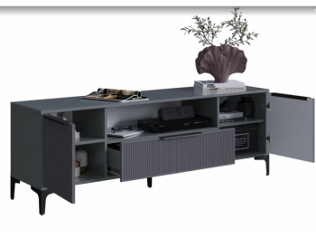 Тумба ТВ на 1650 Кимберли графит (Handis) в Ивделе - ivdel.mebel-e96.ru