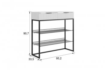 Обувница Классная 1 (графит/графит матовый/золото​​​​​​​) (Мебельсон) в Ивделе - ivdel.mebel-e96.ru