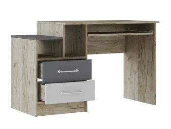 Стол письменный Колибри Лофт серый (Текс) в Ивделе - ivdel.mebel-e96.ru