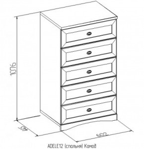 Комод 12 Адель в Ивделе - ivdel.mebel-e96.ru