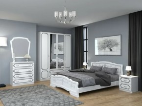 Комод 4 ящ. ЛАК Белый жемчуг (БМ) в Ивделе - ivdel.mebel-e96.ru