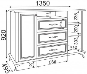 Комод М03 Скарлетт (Риннер) в Ивделе - ivdel.mebel-e96.ru