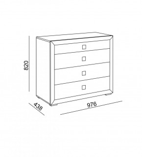 Комод малый Глэдис (модуль 26) в Ивделе - ivdel.mebel-e96.ru